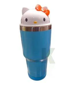 Termo para Café de Acero Inoxidable con Doble Pared de Hello Kitty Azul