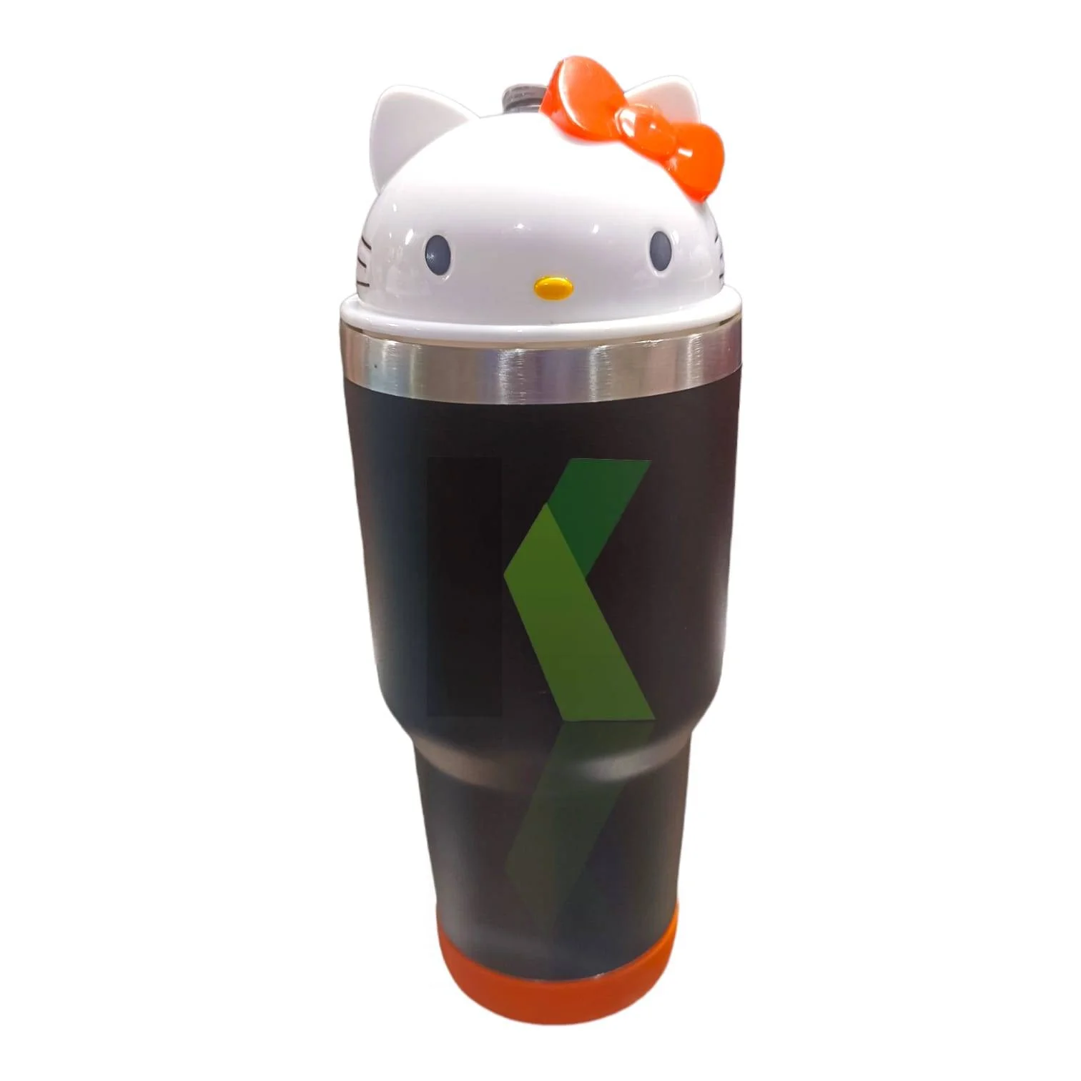 Termo para Café de Acero Inoxidable con Doble Pared de Hello Kitty Negro