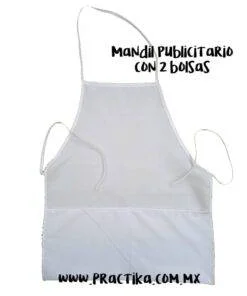 MANDIL PUBLICITARIO CON BOLSA