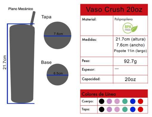 Vaso Crush 20oz