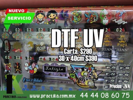 DTF UV precio