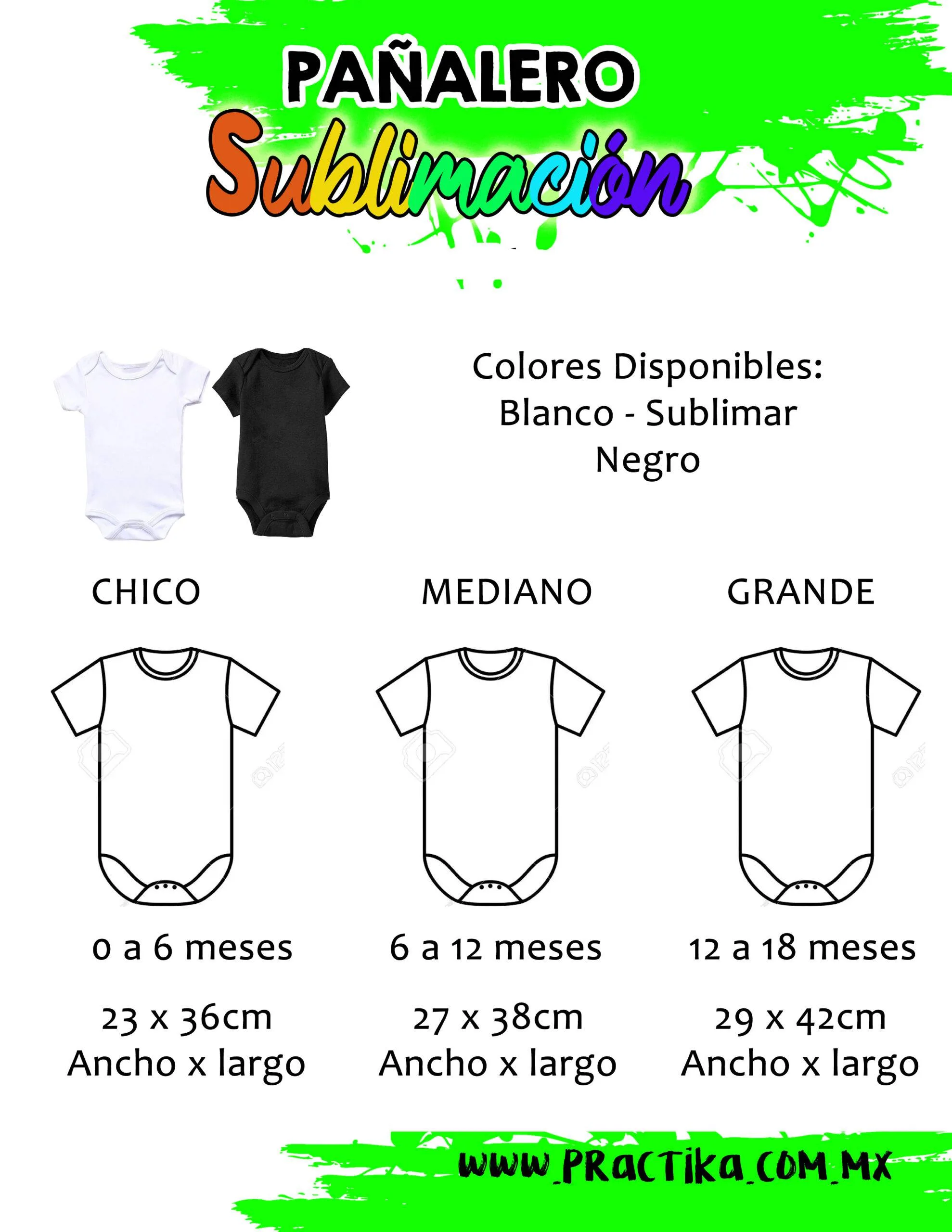 pañalero medida